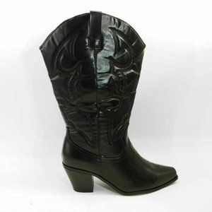 Cowboy Boots - Justfab Natasha-E Western Cowboy Boots 9.5 l